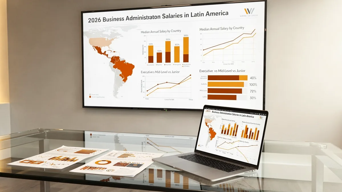 Salário de Administrador de Empresas 2026: Tabelas por País em Moeda Local | Aprender21