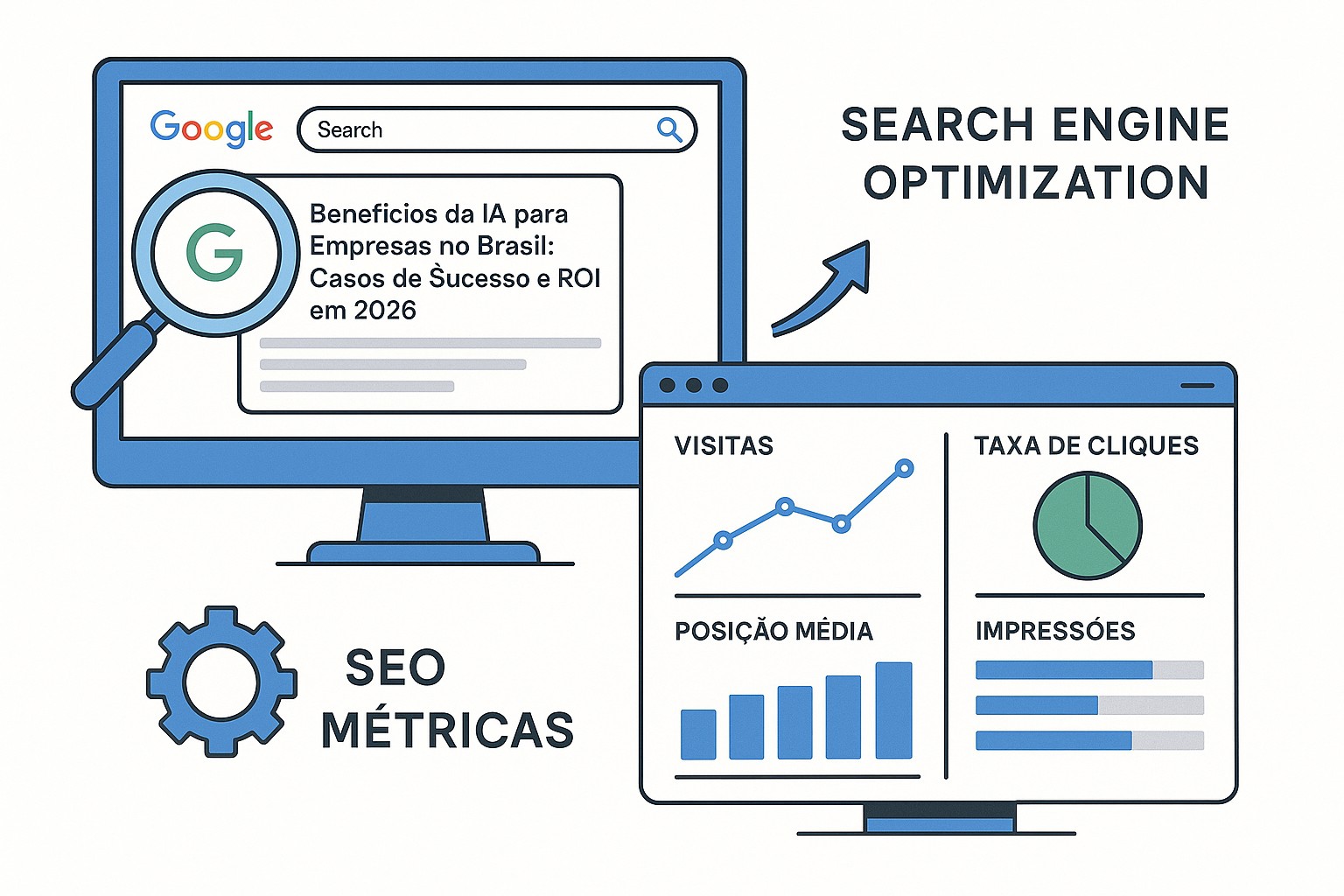 Comparativo de benefícios da IA para negócios no Brasil: eficiência operacional, redução de custos e crescimento