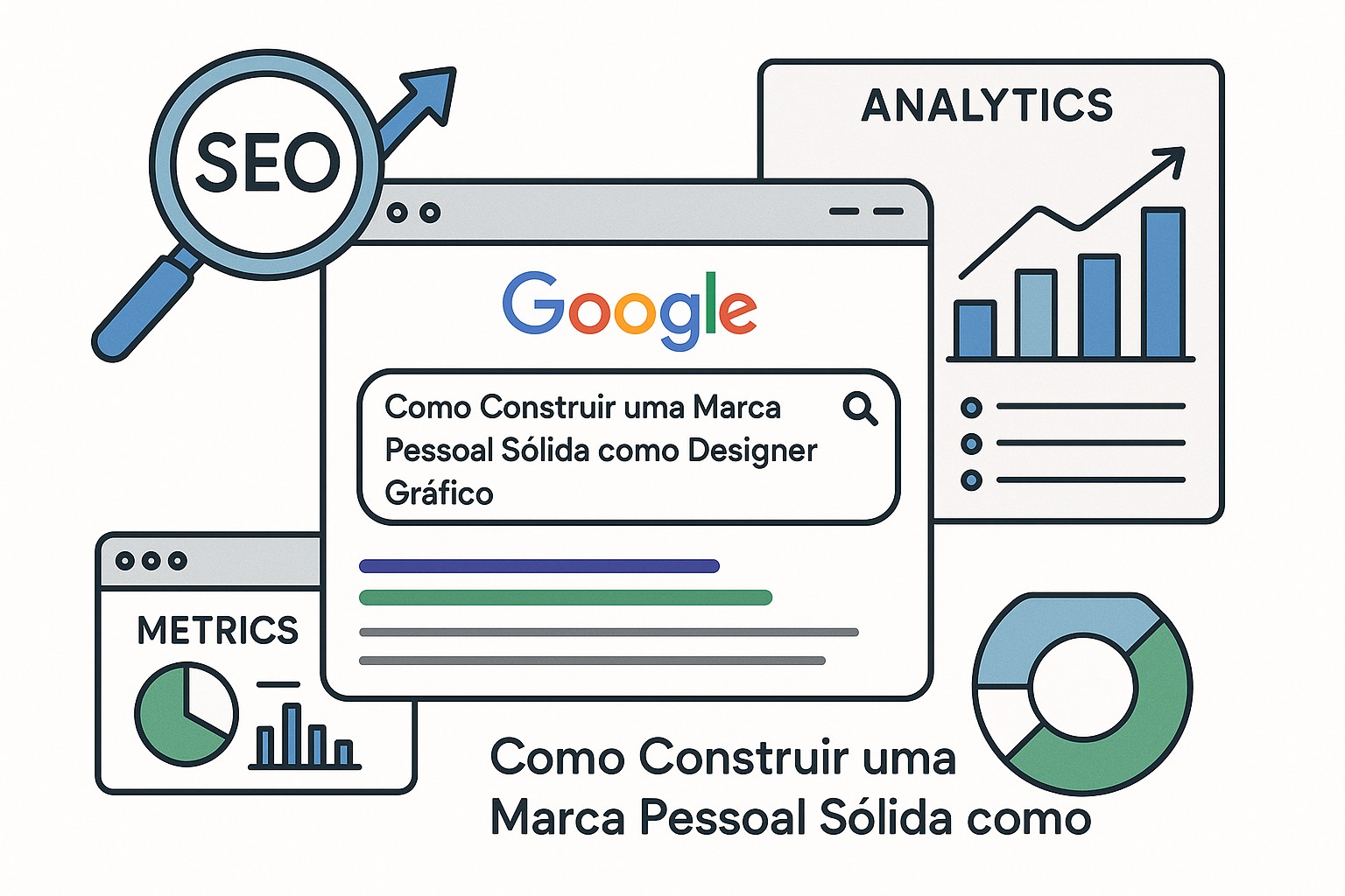 Diagrama sobre construir marca pessoal designers