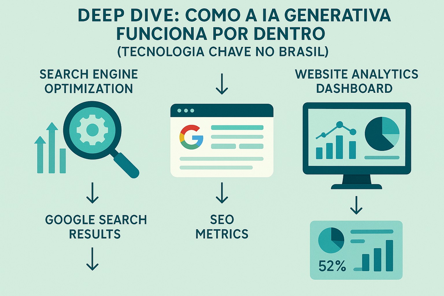 Infografia: Deep Dive: Como a IA Generativa Funciona por Dentro (Tecnologia Chave no Brasil)