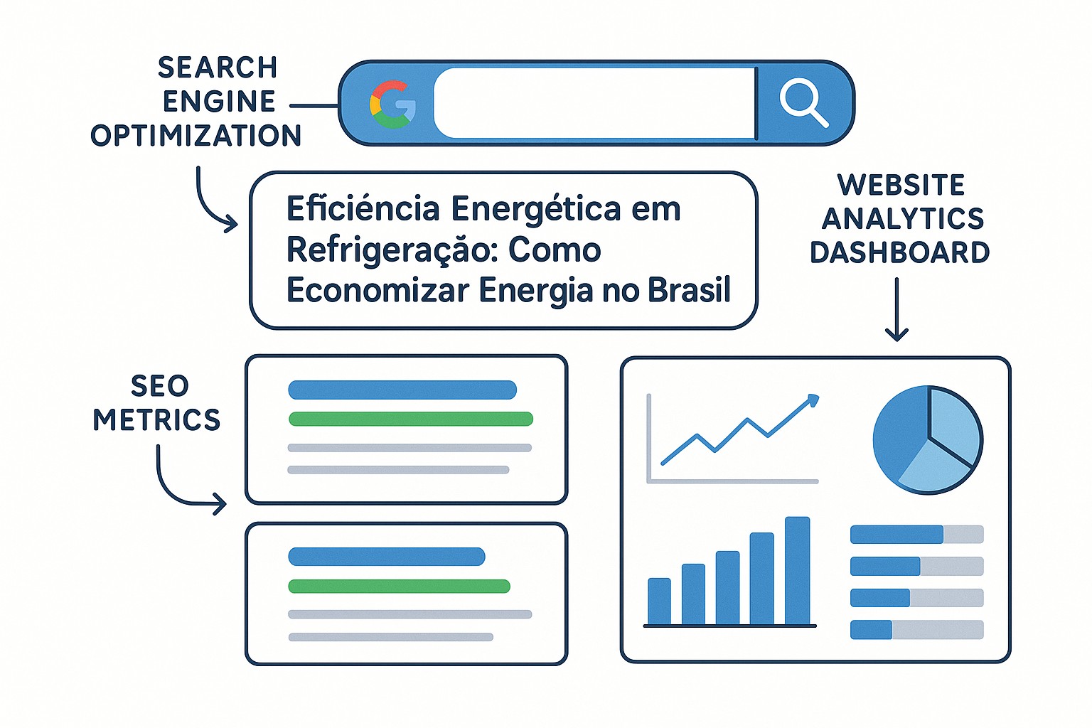 Ilustración sobre eficiencia energetica refrigeracao br