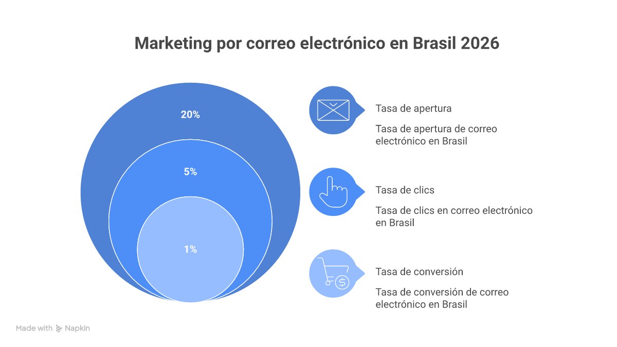 Infográfico mostrando os 5 pilares do e-mail marketing em 2026: Hiper-personalização com IA, Automação de Jornadas, Interatividade AMP, Segmentação Comportamental e Integração Omnichannel.