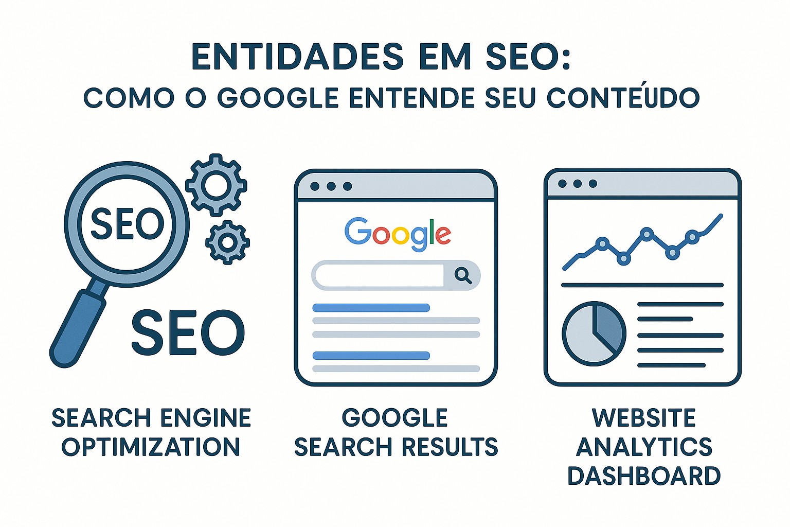 Diagrama de entidades em SEO: pessoas, lugares, conceitos e como o Google as identifica no conteúdo web