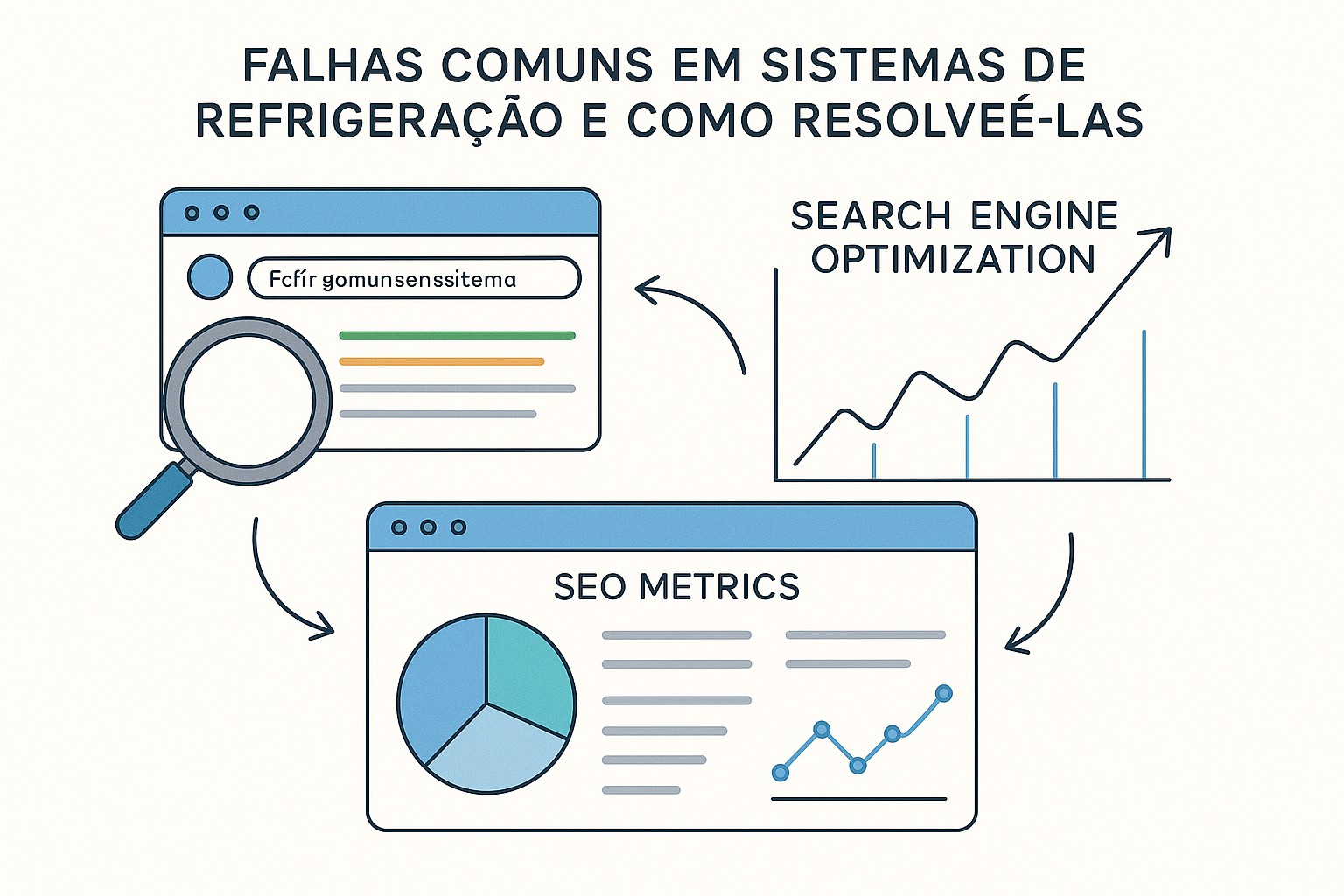 Diagrama sobre falhas comuns refrigeracao solucoes