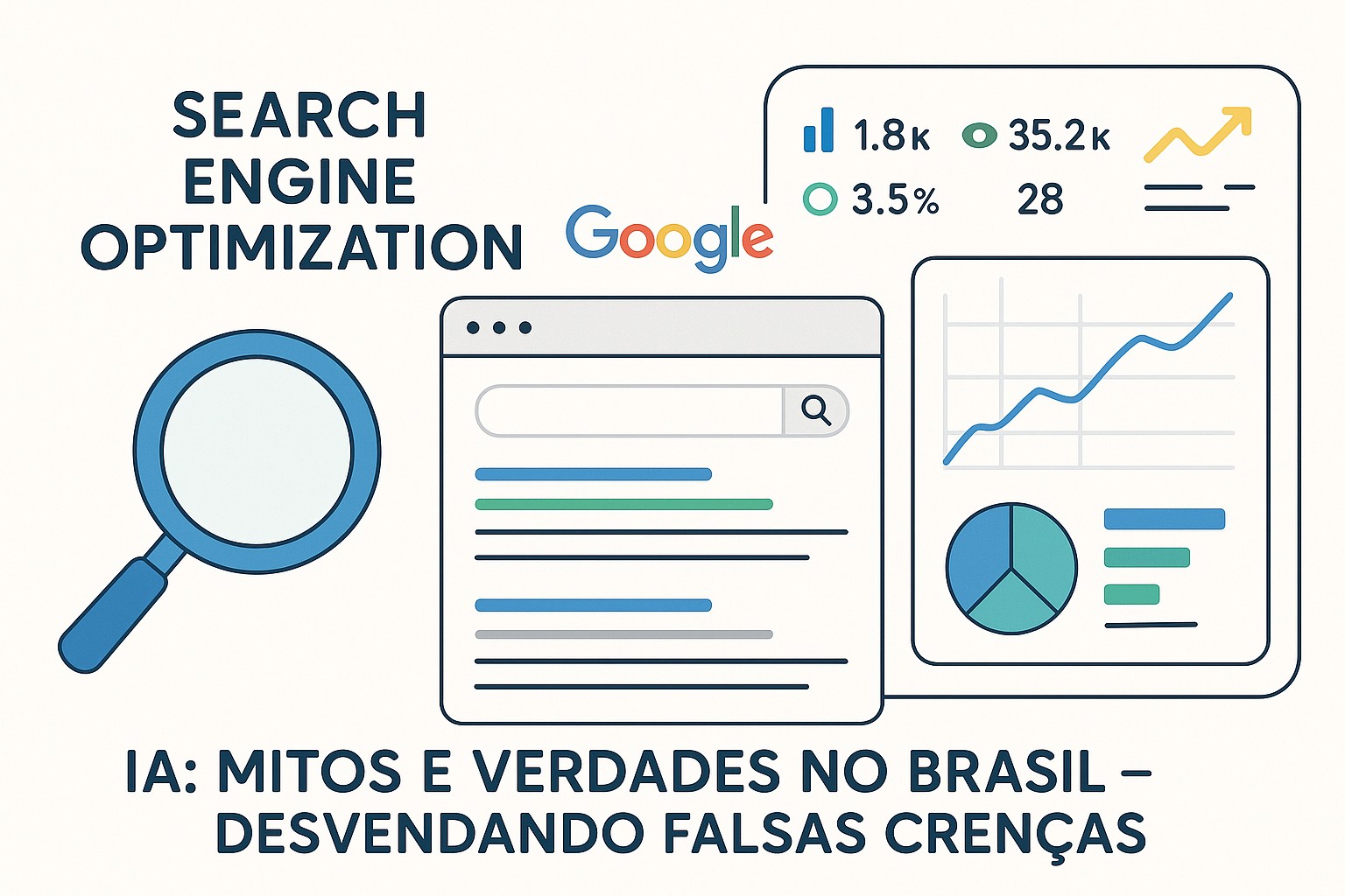 Comparativo visual de mitos e verdades sobre IA no Brasil: crenças populares vs fatos comprovados pela ciência
