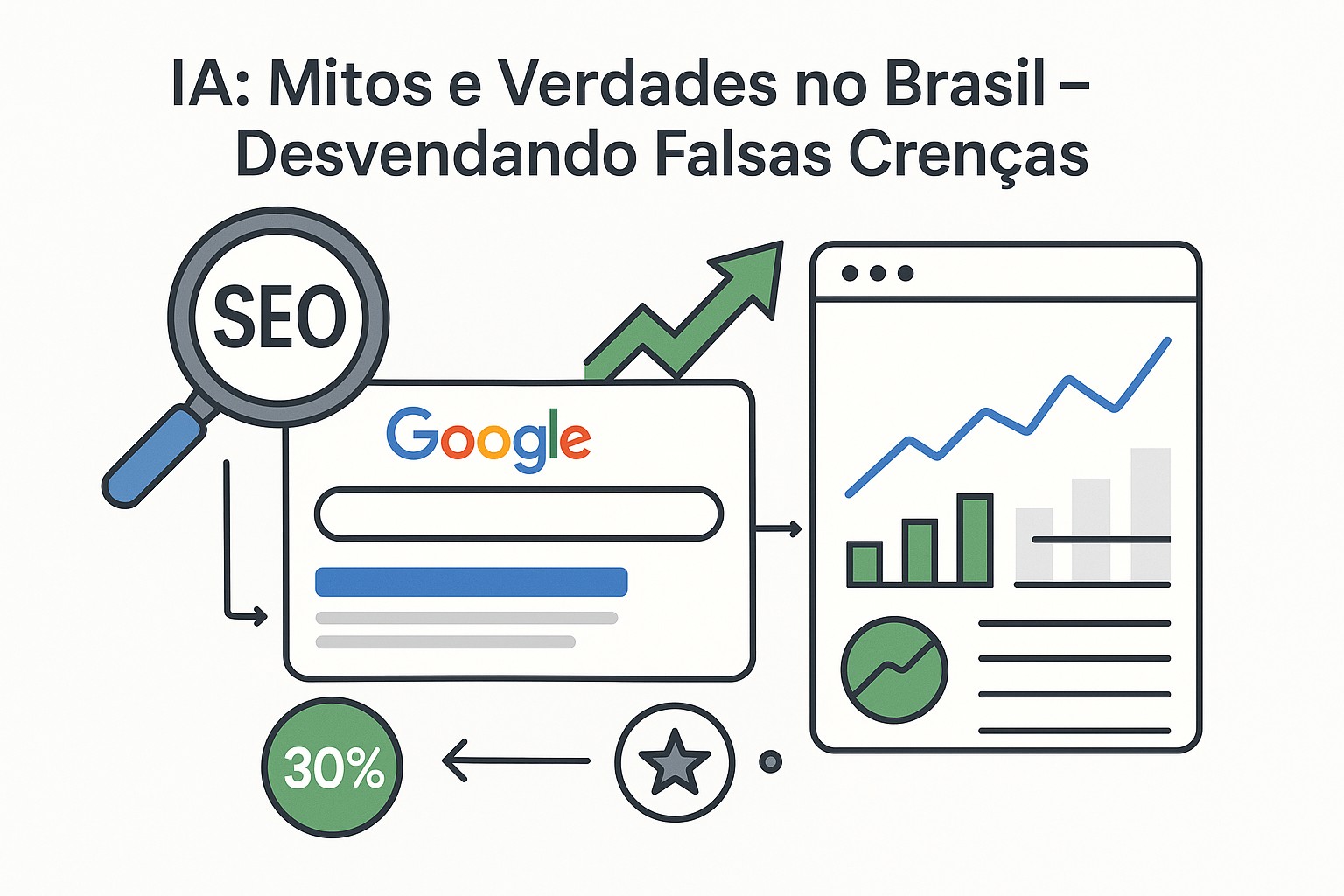 Tabela de conceitos equivocados sobre inteligência artificial: ficção científica versus realidade tecnológica atual