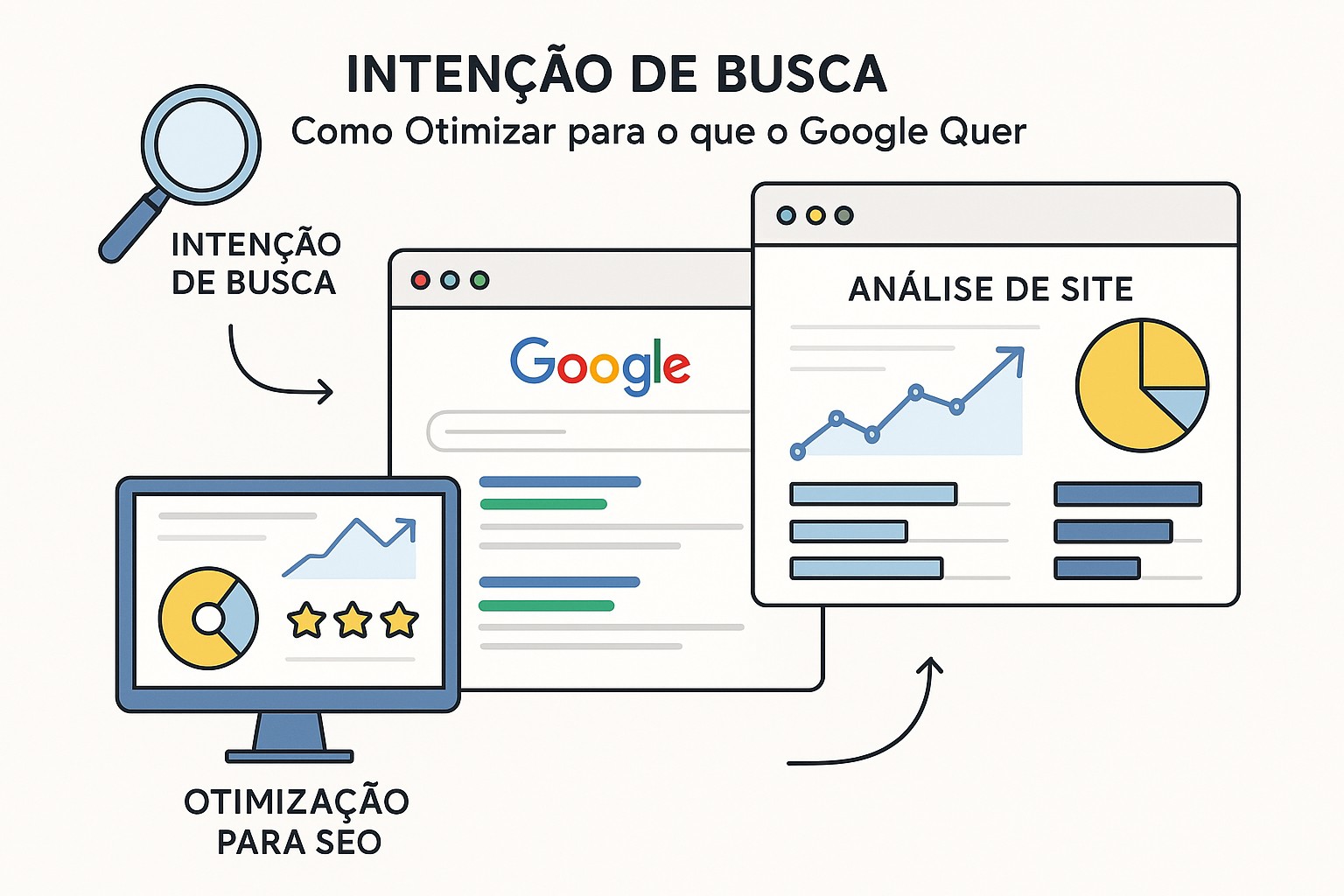 Diagrama sobre intencao de busca otimizacao