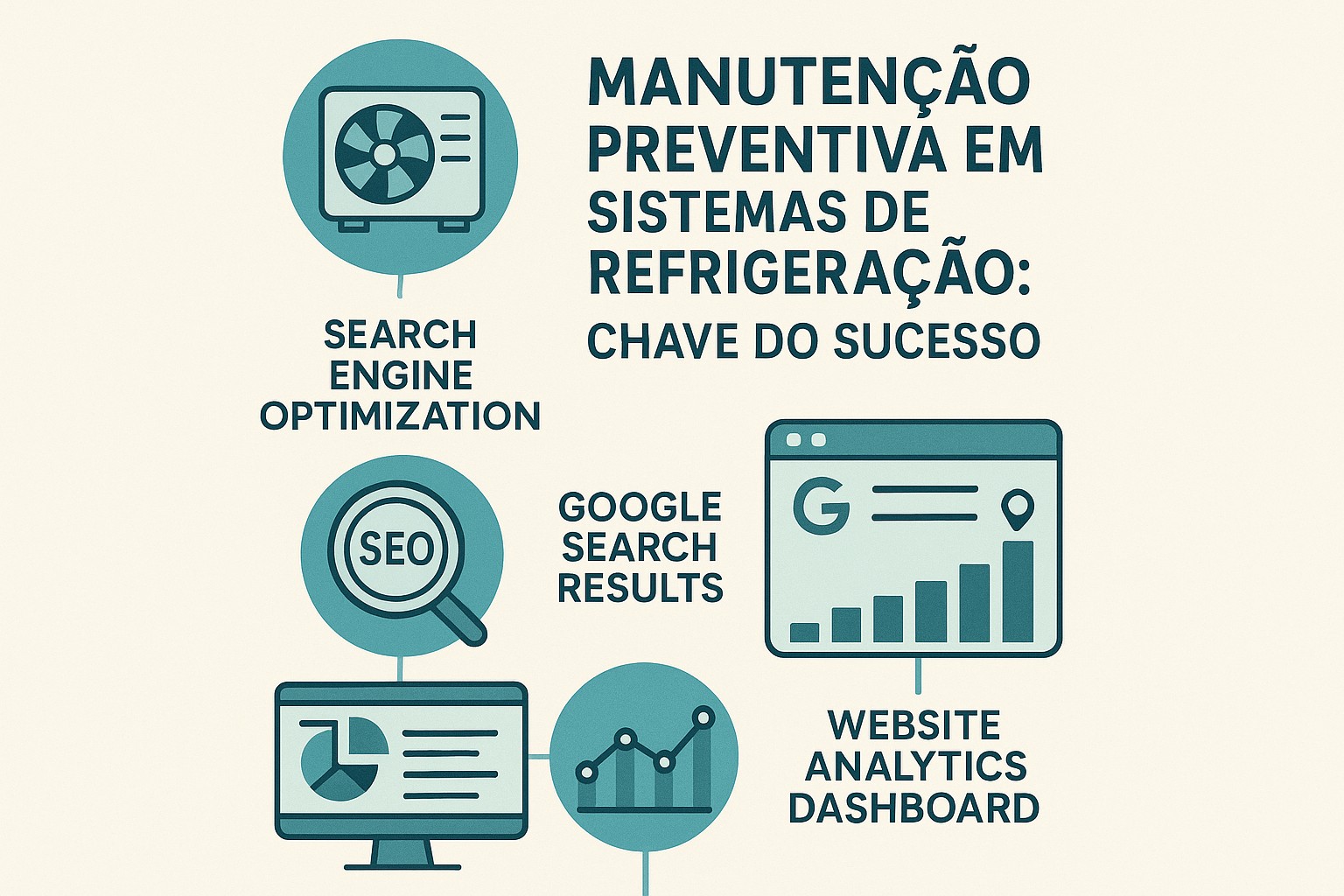 Infografía: conceitos chave de Manutenção Preventiva em Sistemas de Refrigeração: Chave do Sucesso