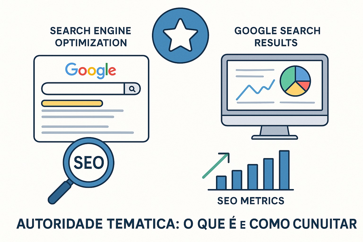 Comparativo entre sites com alta e baixa autoridade temática: cobertura, links e posicionamento orgânico