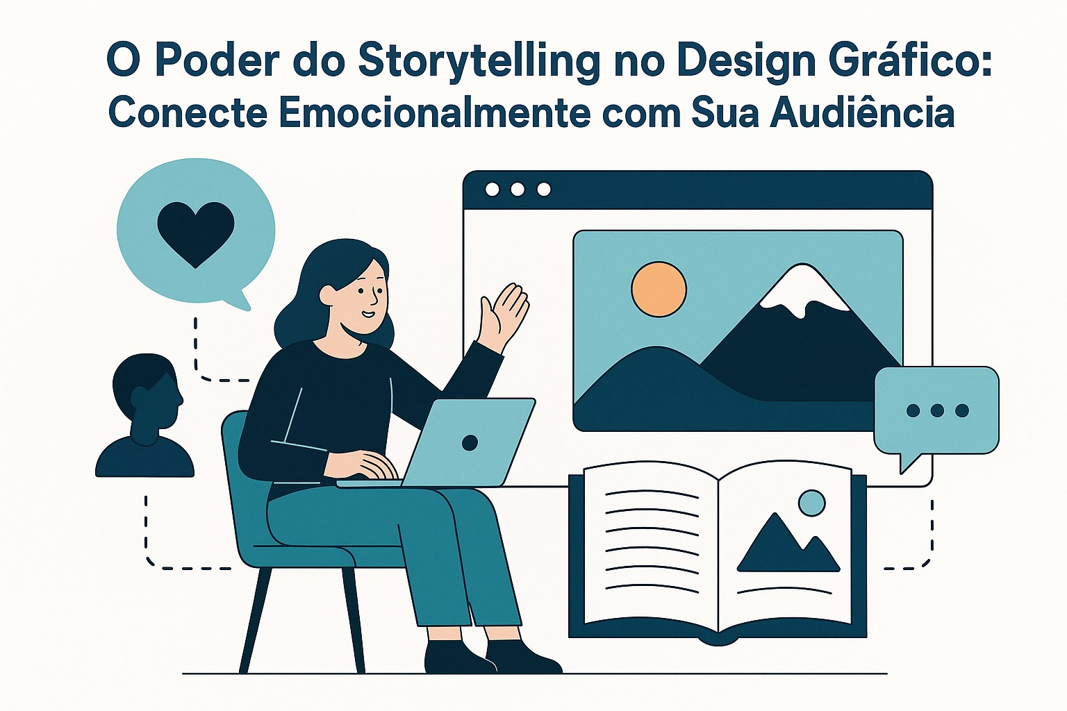 Diagrama sobre poder storytelling design grafico