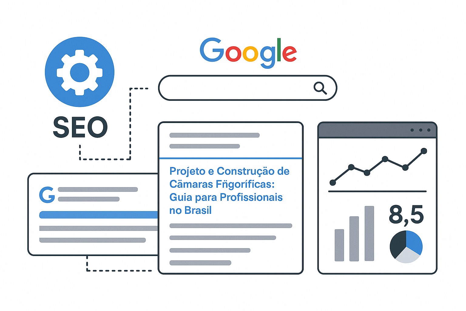Ilustración sobre projeto camaras frigorificas br