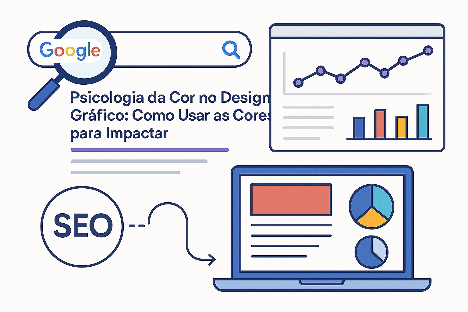 Diagrama sobre psicologia cor design grafico