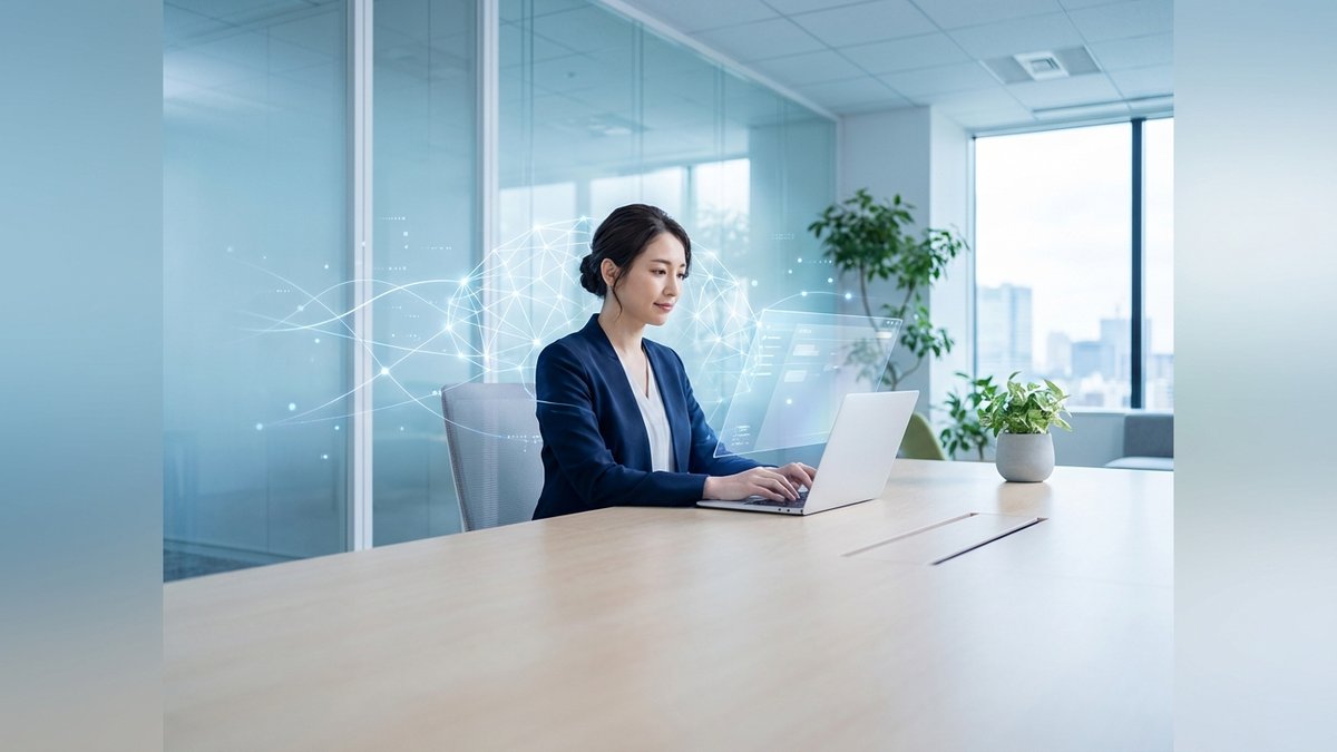 Conceito moderno de inteligência artificial aplicado ao trabalho com computador