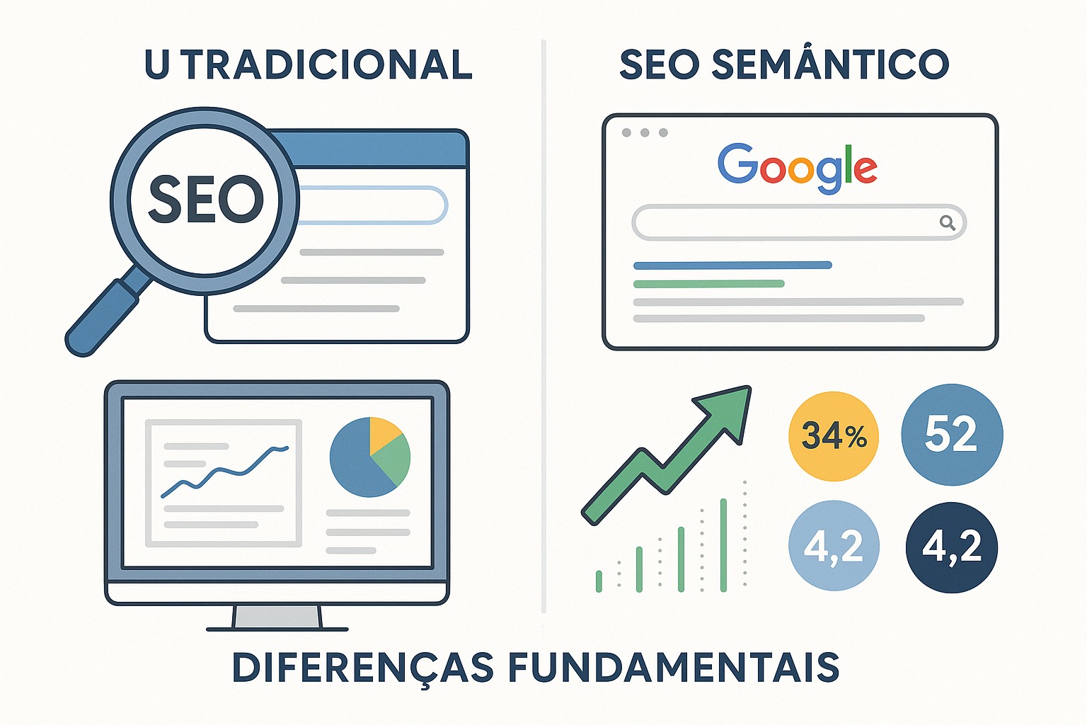 Evolução do SEO: da otimização por palavras-chave ao SEO semântico baseado em entidades e contexto