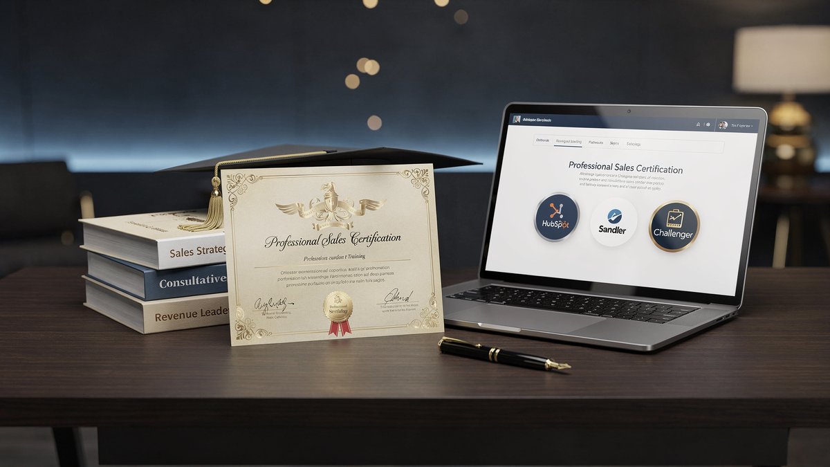 Técnico em vendas com certificações profissionais e ferramentas CRM