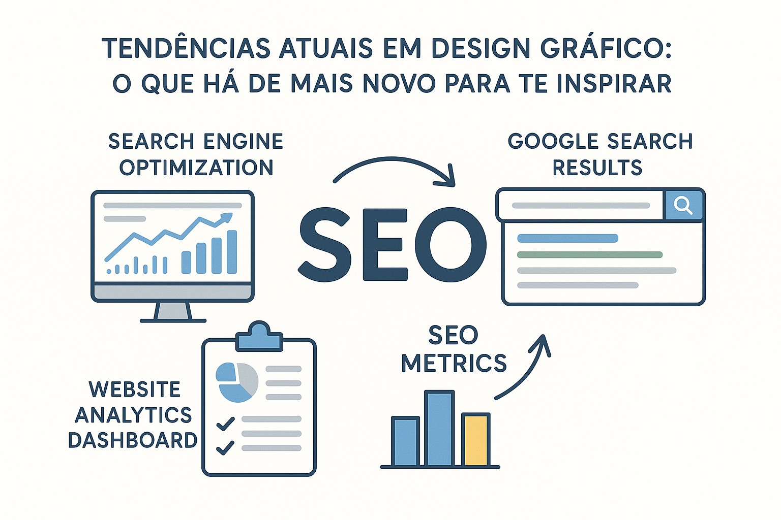 Ilustración sobre tendencias atuais design grafico