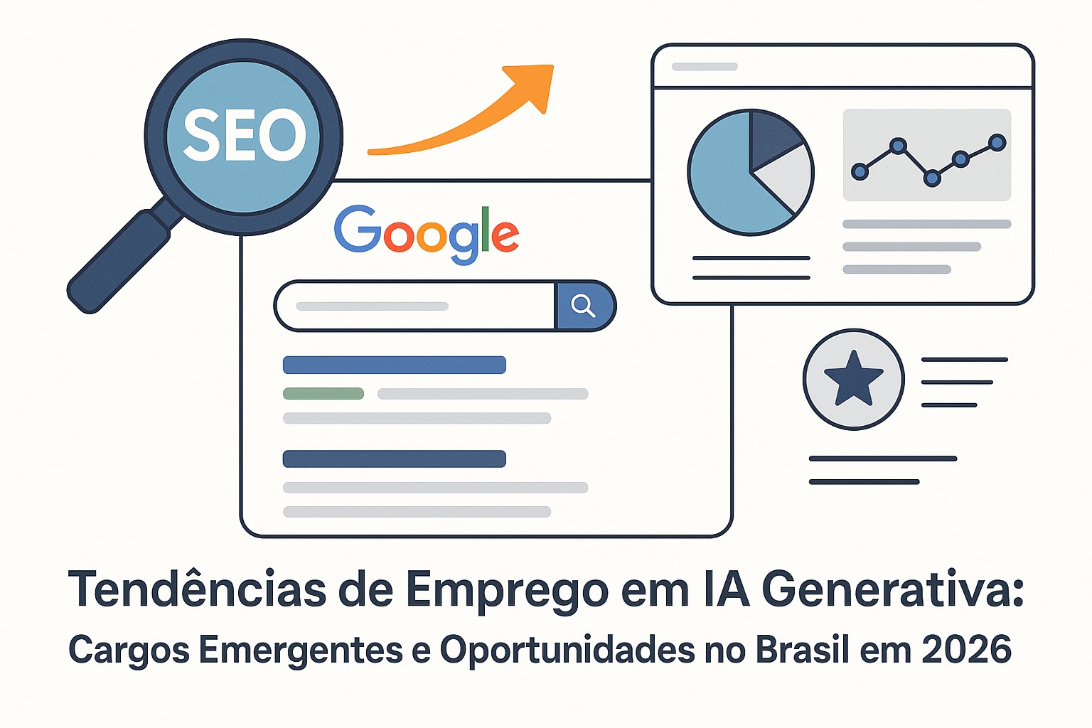 Ilustración sobre tendencias emprego ia generativa brasil 2026