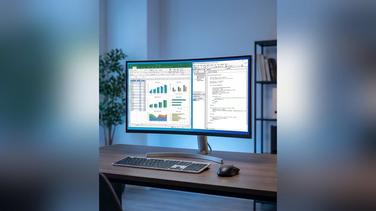 Tela do Excel mostrando código VBA e editor de macros