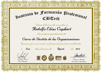 Certificado Instituto CBTech
